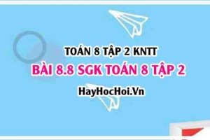 Bài 8.8 SGK Toán 8 tập 2 Kết nối tri thức